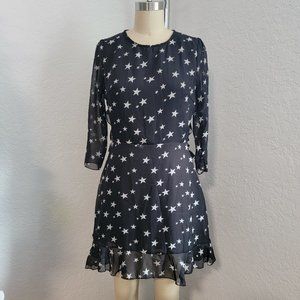 NWOT Nastygal Star Print Midi Dress